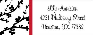 Cherry Blossom Return Address Labels